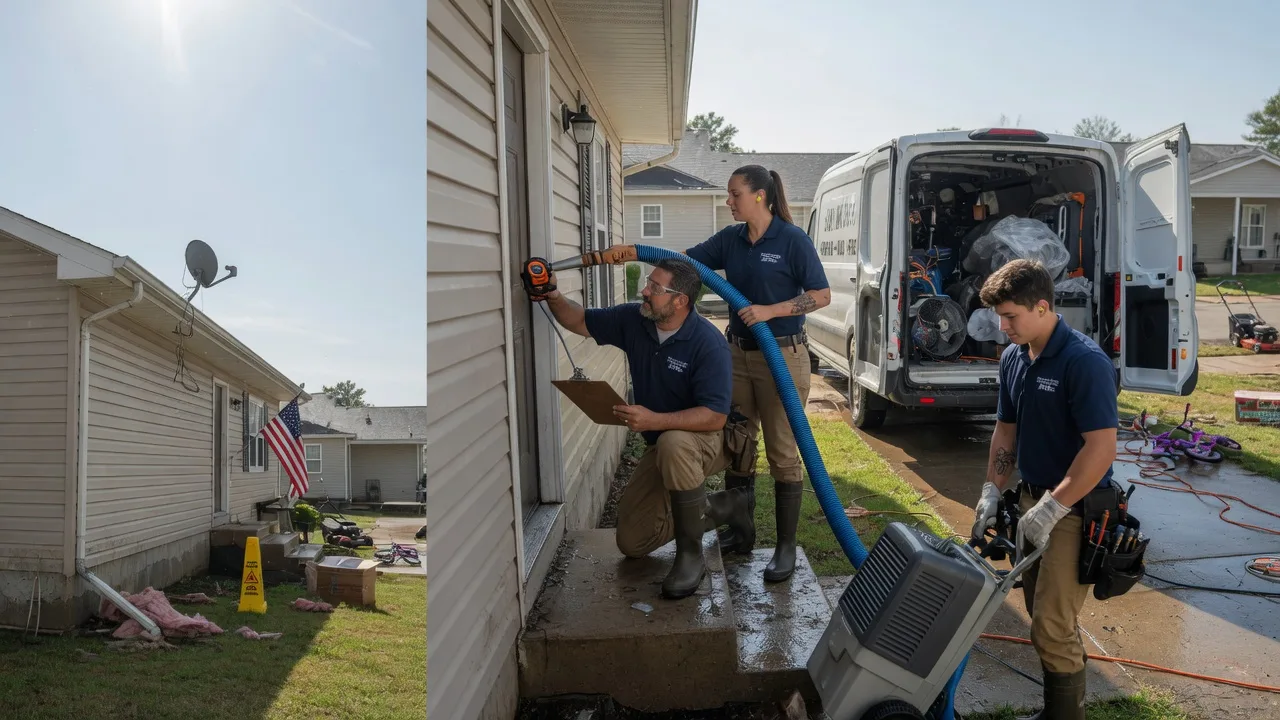 Ceiling Water Damage Restoration in Equality, IL near me